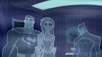 That's it! Come on, before
we fade away to nothing. - Justice League Action