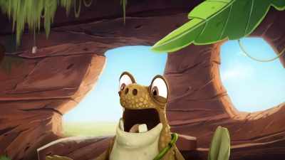 That's it. Fly like a butterfly! - Gigantosaurus