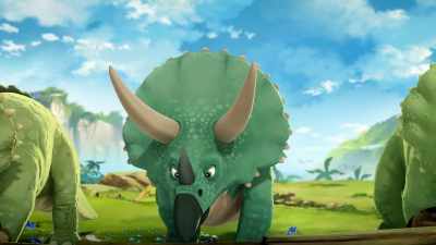 That's it, keep it moving.
Rocks go this way, - Gigantosaurus