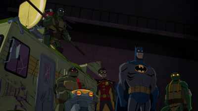 That's it. We have to shut
it off before it launches. - Batman vs Teenage Mutant Ninja Turtles