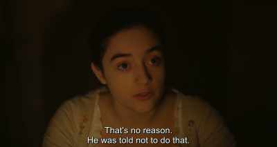 That's no reason.
He was told not to do that. - Portrait of a Lady on Fire
