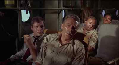 THAT'S NOT MUCH GOOD, IS IT, SERGEANT?
STOW IT AWAY WITH THE CARGO, HMM? - The Flight of the Phoenix