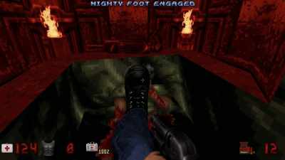 That's one doomed Space Marine. Groovy. - FPS: First Person Shooter