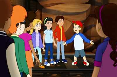 -That's our bus, all right.
-So now what? - The Magic School Bus Rides Again