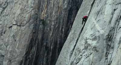 That's pretty much what
free soloing El Cap is like. - Free Solo