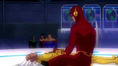That's real sad, ain't it?
Now, get your asses off my moon. - Justice League: Crisis on Two Earths
