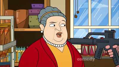 That's right.
A woman. - Corner Gas Animated