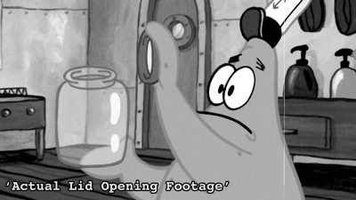 That's right,
newcomer Patrick Star - SpongeBob DocuPants