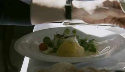 That's your roast cod
with truffle and spiced cauliflower. - The Trip