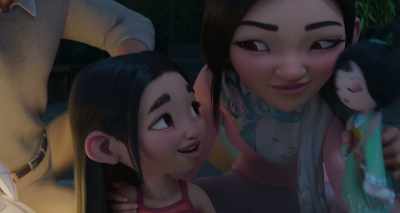 That's when the Moon Goddess Chang'e
makes him spit it out. - Over the Moon