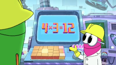 That's the same thing as saying
four times three equals 12. - StoryBots: Answer Time