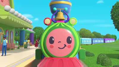 That's the sound the train makes
moving on the tracks. - CoComelon Lane