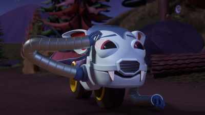 That's, um, not really
how knock-knock jokes work, Bolts. - Mighty Monsterwheelies
