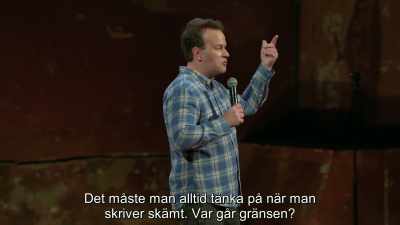 That's what you always have to think about
when you're writing jokes, - Mike Birbiglia: Thank God for Jokes