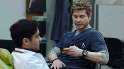 That's what we thought when
York got frisky with a bottle of... - The Resident
