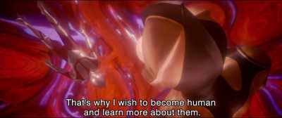That's why I wish to become human
and learn more about them. - Shin Ultraman