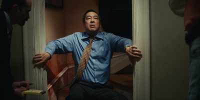 That's why the blood marks on the wall, - The Staircase