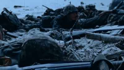 The 1st Marines are
taking it on the chin. - The Pacific War in Color