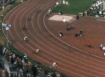 The 400-meters final. - XIVth Olympiad: The Glory of Sport