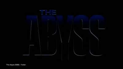 The abyss is a film
that's made on a frontier - In Search of Tomorrow