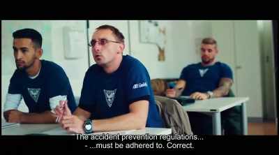 The accident prevention regulations...
- ...must be observed. Correct. - Tiger Girl