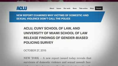 The ACLU put out a study in 2015 - Impact x Nightline