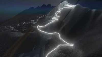 The air continues to thin
out as drivers approach - Pike's Peak: On The Edge
