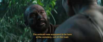 The ambush was supposed to be
here at the cemetery, - Hell Hath No Fury