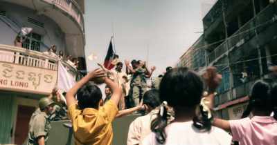 The Americans are gone!
Cambodians must unite! - First They Killed My Father