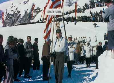 The Americans were there in force,
smartly uniformed. - XIVth Olympiad: The Glory of Sport