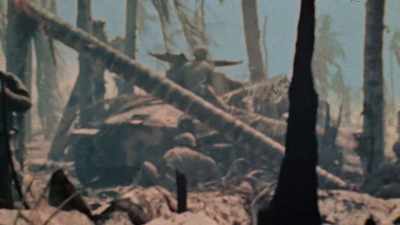 The Amtraks were
supposed to help the Marines - The Pacific War in Color