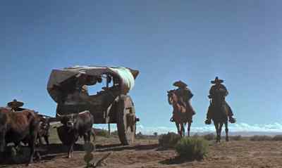 The animals smell the river. - The Wonderful Country