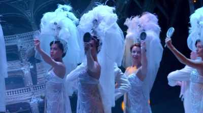# The answer to your query
Comes back, dearie - Funny Girl