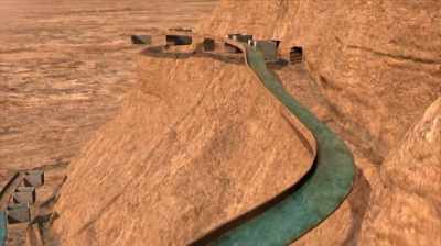 The aqueduct is covered
by a waterproof render. - Dead Sea Scrolls: The Doomsday Prophecy