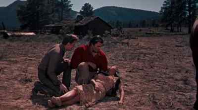 - The Arapaho.
- Let's get her inside. - Yellowstone Kelly