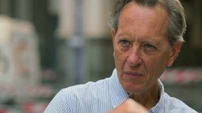 The Archbishop makes the first
test, turning on the bottles. - Write Around the World with Richard E Grant