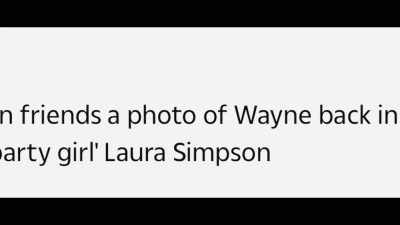 The article was about Wayne being
back in the house, - Coleen Rooney: The Real Wagatha Story