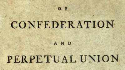 The Articles of Confederation
that had been drawn up after - Benjamin Franklin