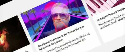 The artists themselves are the ones - The Rise of the Synths