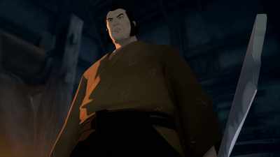 The assassin who carries
Master Eiji’s broken blade. [laughs] - BLUE EYE SAMURAI