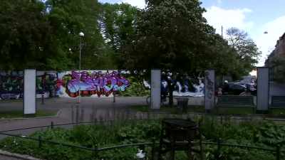 The assault took place
in the intersection over there. - The Antifascists