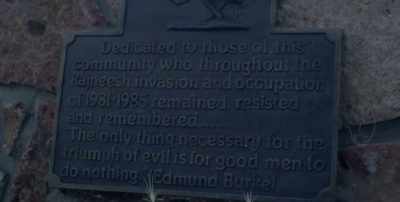 The quotation from Edmund Burke, - Wild Wild Country