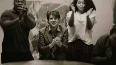 [the audience snaps and cheers] - Salesmen