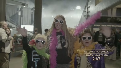 The audiences on this tour
have been so loving and so kind - Elton John Live: Farewell from Dodger Stadium