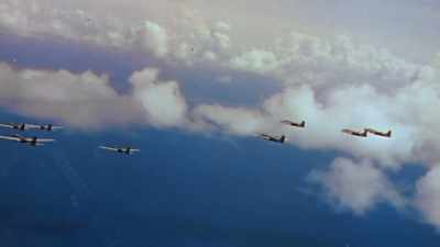 THE B-29 WILL MOVE
OFF MAINLAND ASIA. - The Pacific War in Color
