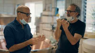 The back taste of
mozzarella but less intense. - Stanley Tucci: Searching for Italy