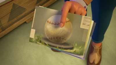 The baseball that was hit
for the first-ever home run. - Ridley Jones