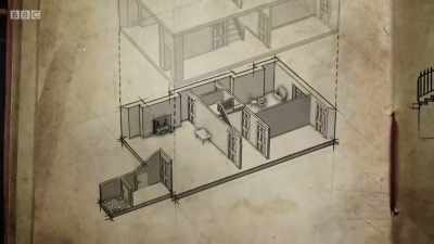 The basement kitchen and servant's
quarters are most likely converted - A House Through Time