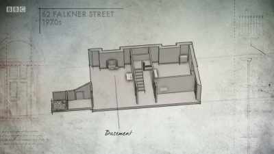 The basement, where the kitchen and
scullery used to be, - A House Through Time