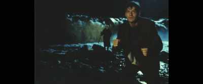 The beginning of the scene is - The Ghost of Richard Harris